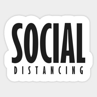 Social Distancing Text Design Sticker